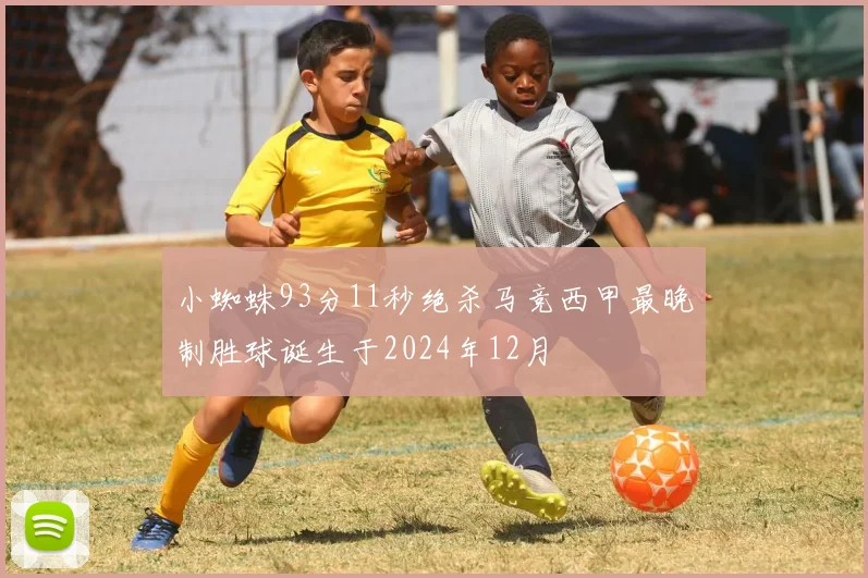 小蜘蛛93分11秒绝杀马竞西甲最晚制胜球诞生于2024年12月